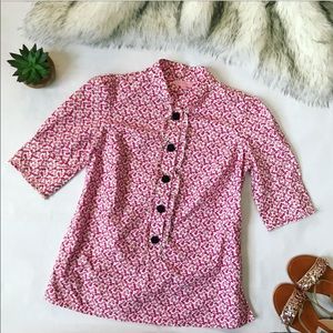 💗 Lilly Pulitzer button down floral blouse💗